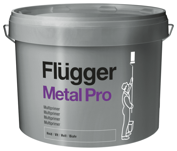 Flügger Metal Pro Multiprimer – פריימר איכותי למתכות בגוון לבן – 3 ליטר